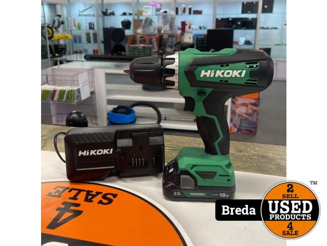 Hikoki DS18DF Boor-Schroefmachine Incl 2.0Ah accu & Acculaad, Hikoki, Zo goed als nieuw, Support@hikoki.com, 5-1, Nishiarai, 3-chome, Adachi-ku, 
Tokyo 123-0843
Japan