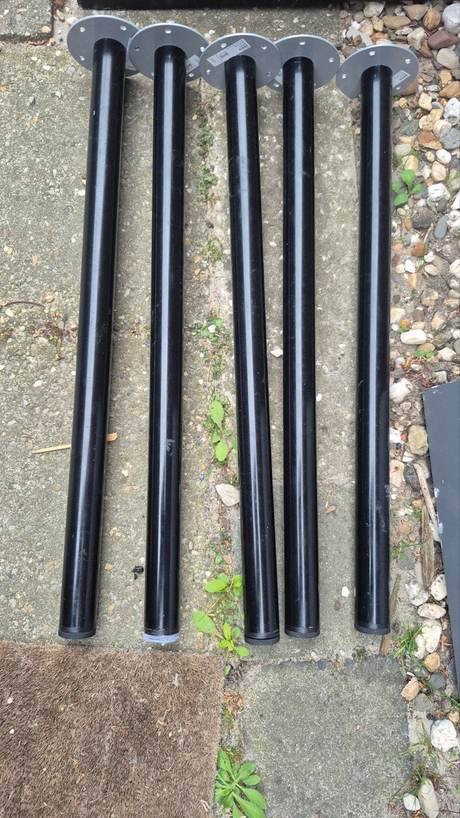 IKEA Adils tafelpoten - Zwart (5 stuks), Ophalen, Tafelpoot, Gebruikt, 50 tot 100 cm