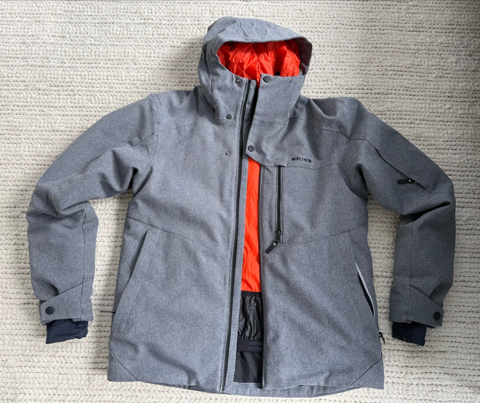 Eider ski-jas /winterjas grijs, maat M, goede staat, Ophalen of Verzenden, Gedragen, Maat 48/50 (M), Jack