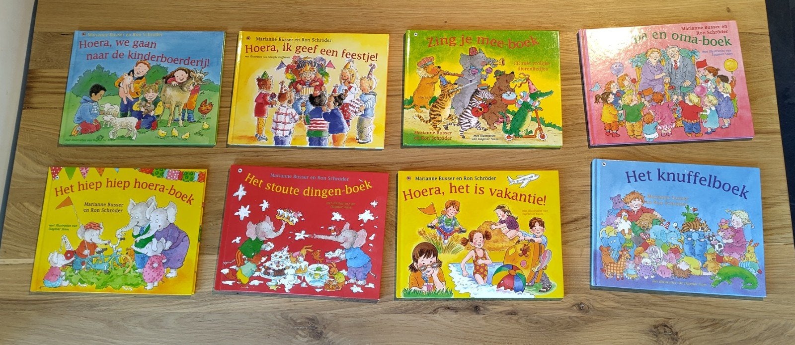 8 geweldige rijm kinderboeken, Marianne Busser Ron Schroder, Ophalen, Zo goed als nieuw, Marianne Busser en Ron Schröder, 3 tot 4 jaar