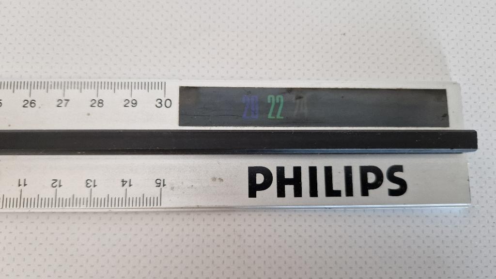 vintage philips meetlat met thermometer, Ophalen of Verzenden, Zo goed als nieuw