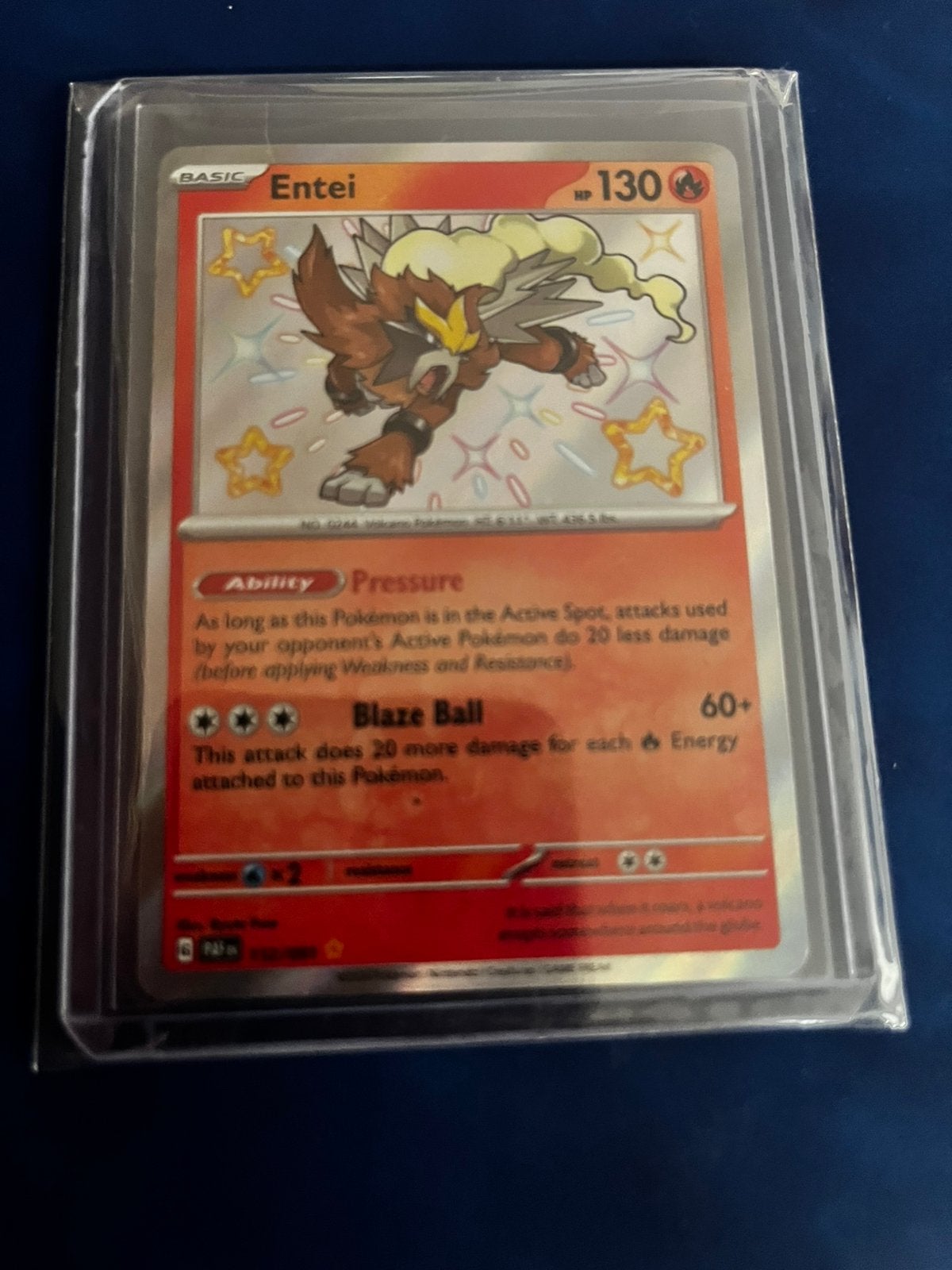 Entei (PAF 112), Ophalen of Verzenden, Zo goed als nieuw, Losse kaart, Foil