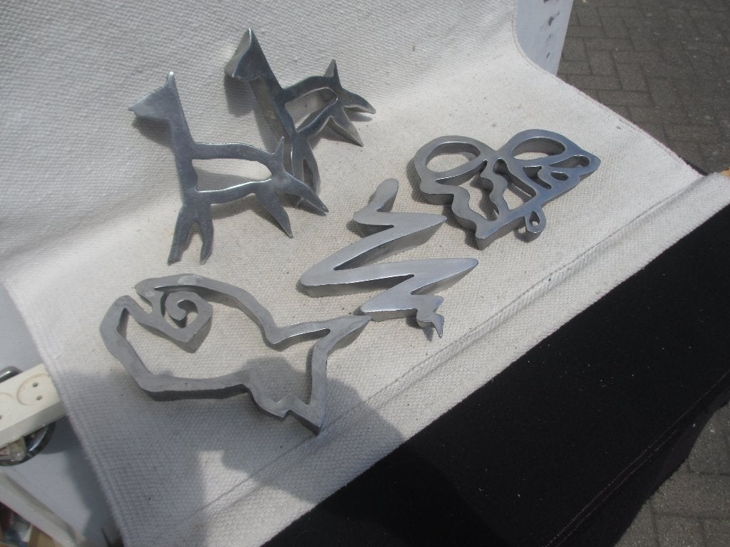 Vintage design TEUN KEES onderzetters jaren 80, Ophalen of Verzenden, Gebruikt