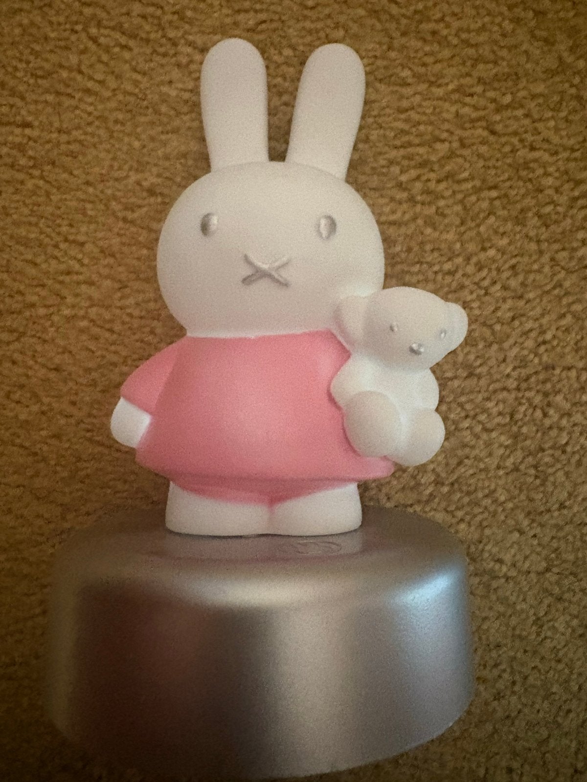 Nijntje lampje met beertje - Roze, Overige merken, Konijn, Nijntje, Ophalen of Verzenden