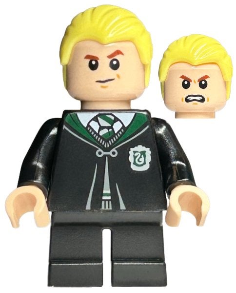Lego Harry Potter Sorcerer's Stone Draco Malfoy - Black Tors, Lego, Ophalen of Verzenden, Minifiguur, Compleet