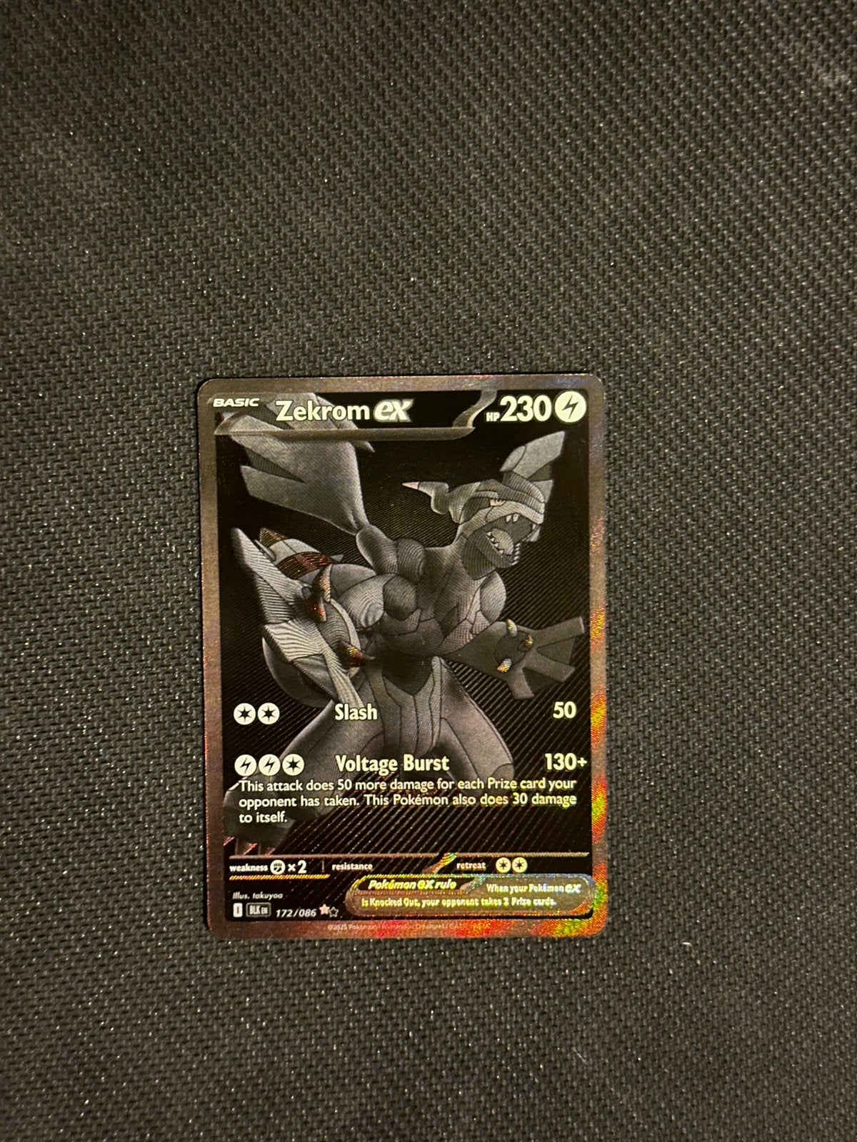 Pokemon kaart Zekrom 172/086 van Black Bolt, Hobby en Vrije tijd, Verzamelkaartspellen | Pokémon, Ophalen of Verzenden, Zo goed als nieuw