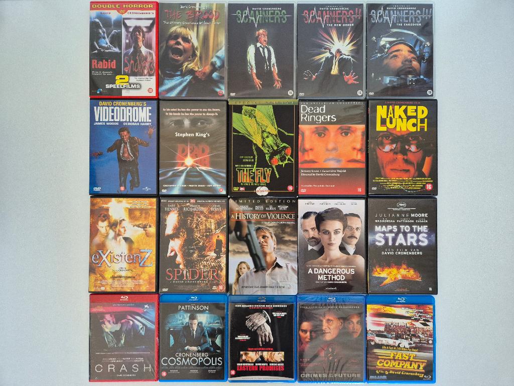 David Cronenberg Verzameling - 21 Films, Alle leeftijden, Ophalen of Verzenden, Nieuw in verpakking, Overige gebieden