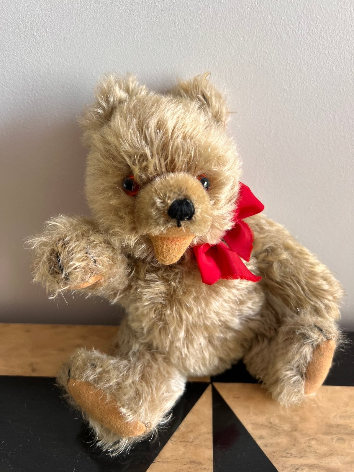 Vintage teddybeer van Teddy Hermann, Verzamelen, Beren en Cherished Teddies, Ophalen of Verzenden, Gebruikt, Stoffen beer, Overige merken