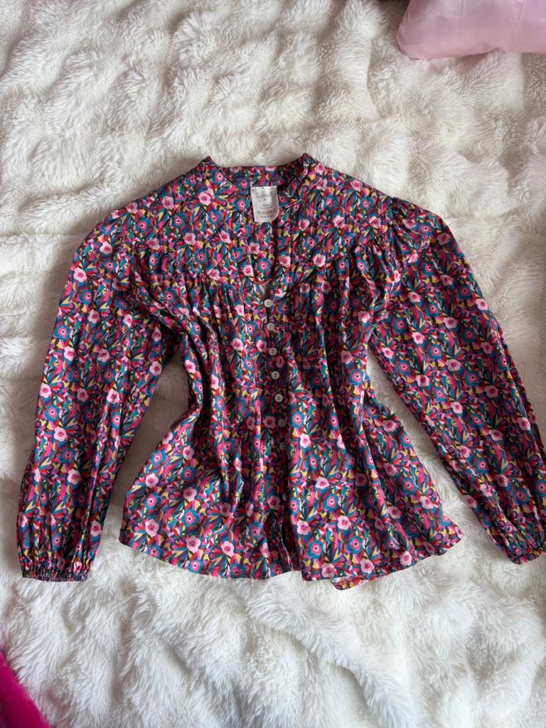 Geplooide Bloemetjes Bloes - Maat M/L, Ophalen of Verzenden, Nieuw, Maat 38/40 (M), Overige kleuren