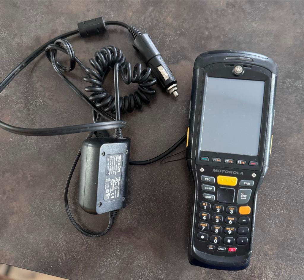 Motorola MC9590 Robuuste Handheld Computer met Autolader, Telecommunicatie, Pda's, Gebruikt, Windows Mobile, Overige merken, Met stylus of aanraakpen