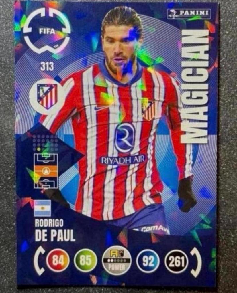 Panini Fifa CLUB WORLD CUP 2025  MAGICIAN  DE PAUL  ATLÉTICO, Verzenden, Zo goed als nieuw, Plaatje