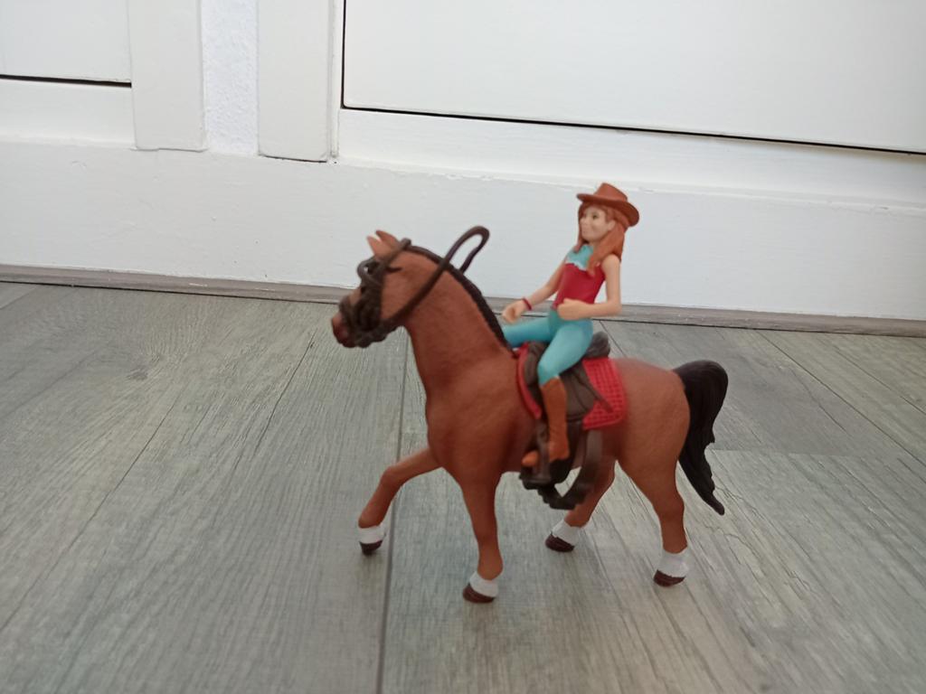 Schleich 42539 Westernruiter met paard, Ophalen of Verzenden, Zo goed als nieuw