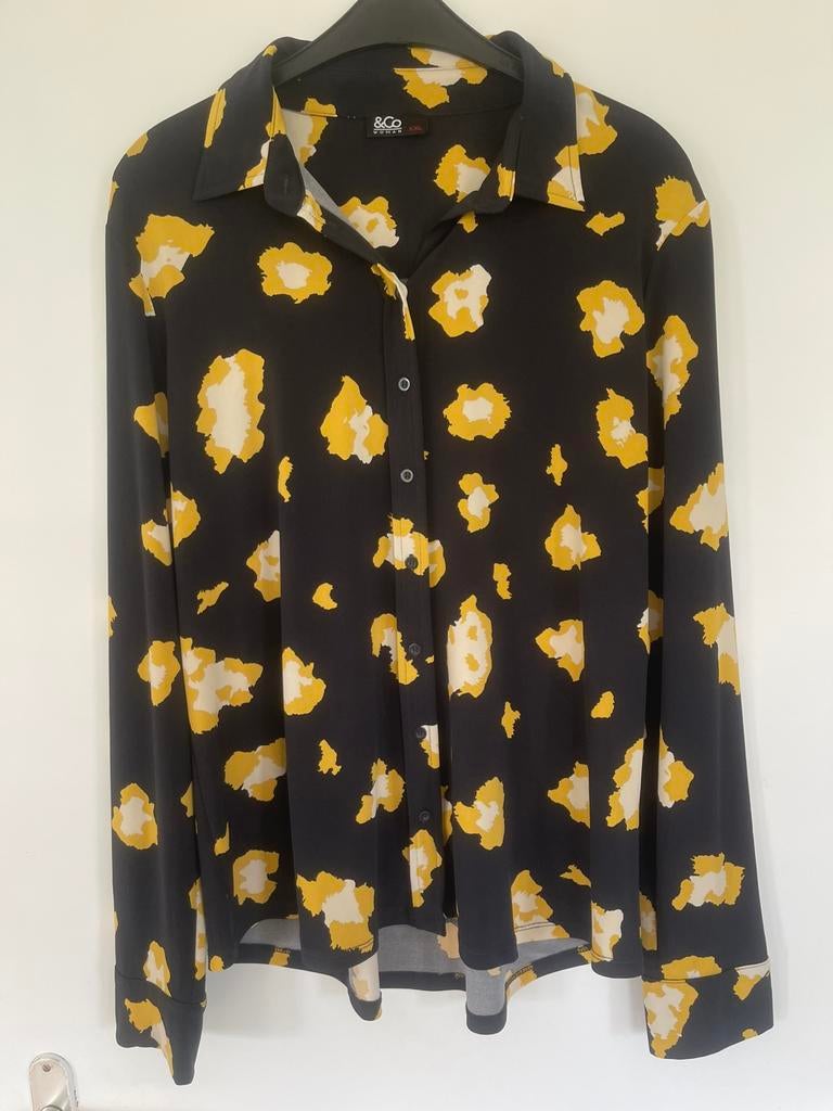 &Co Woman blouse maat 42, Ophalen of Verzenden, Zo goed als nieuw, Maat 42/44 (L), Zwart