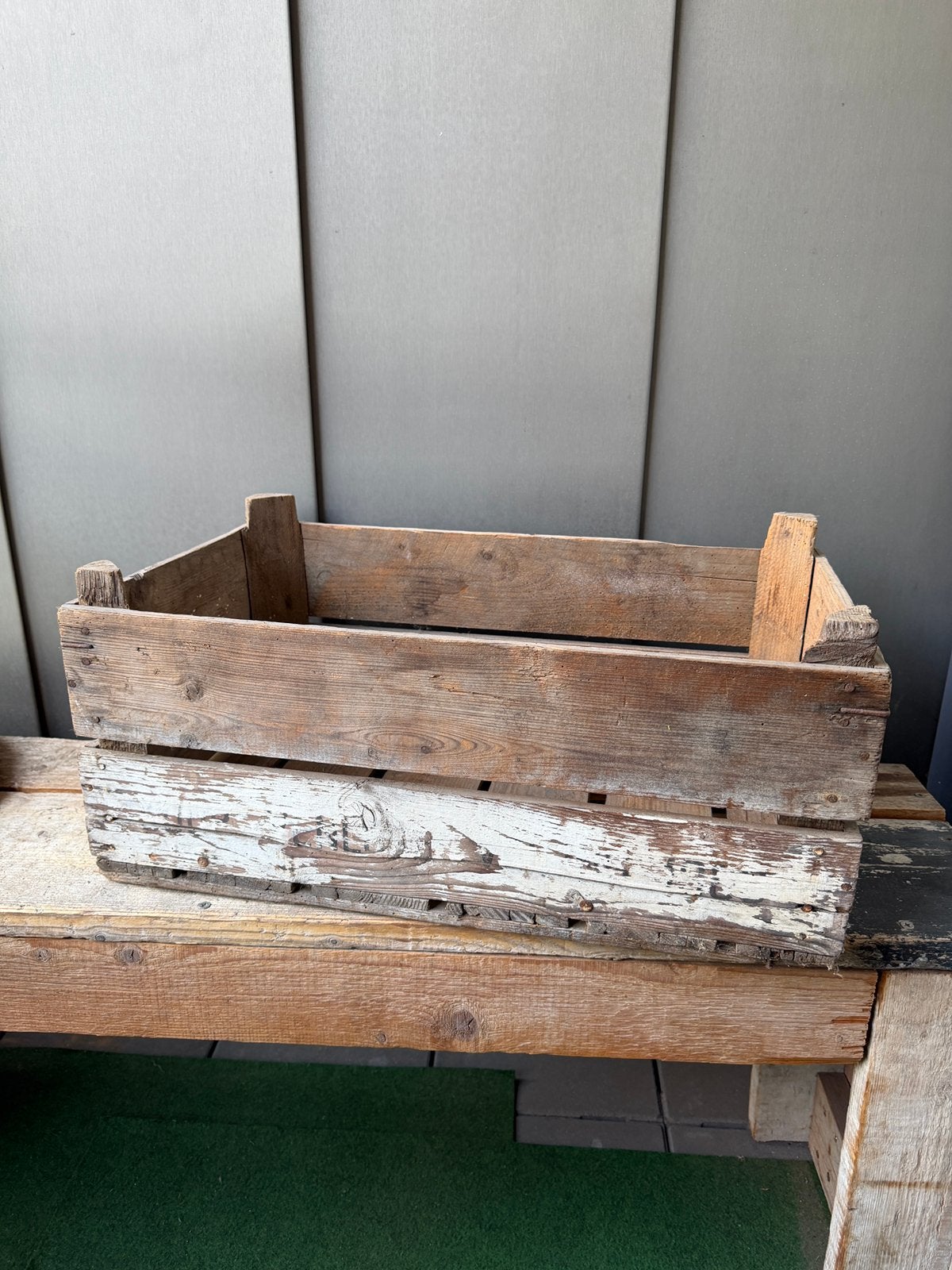 Houten kist, Huis en Inrichting, Woonaccessoires | Kisten, Ophalen, Minder dan 50 cm, Gebruikt, 50 tot 100 cm