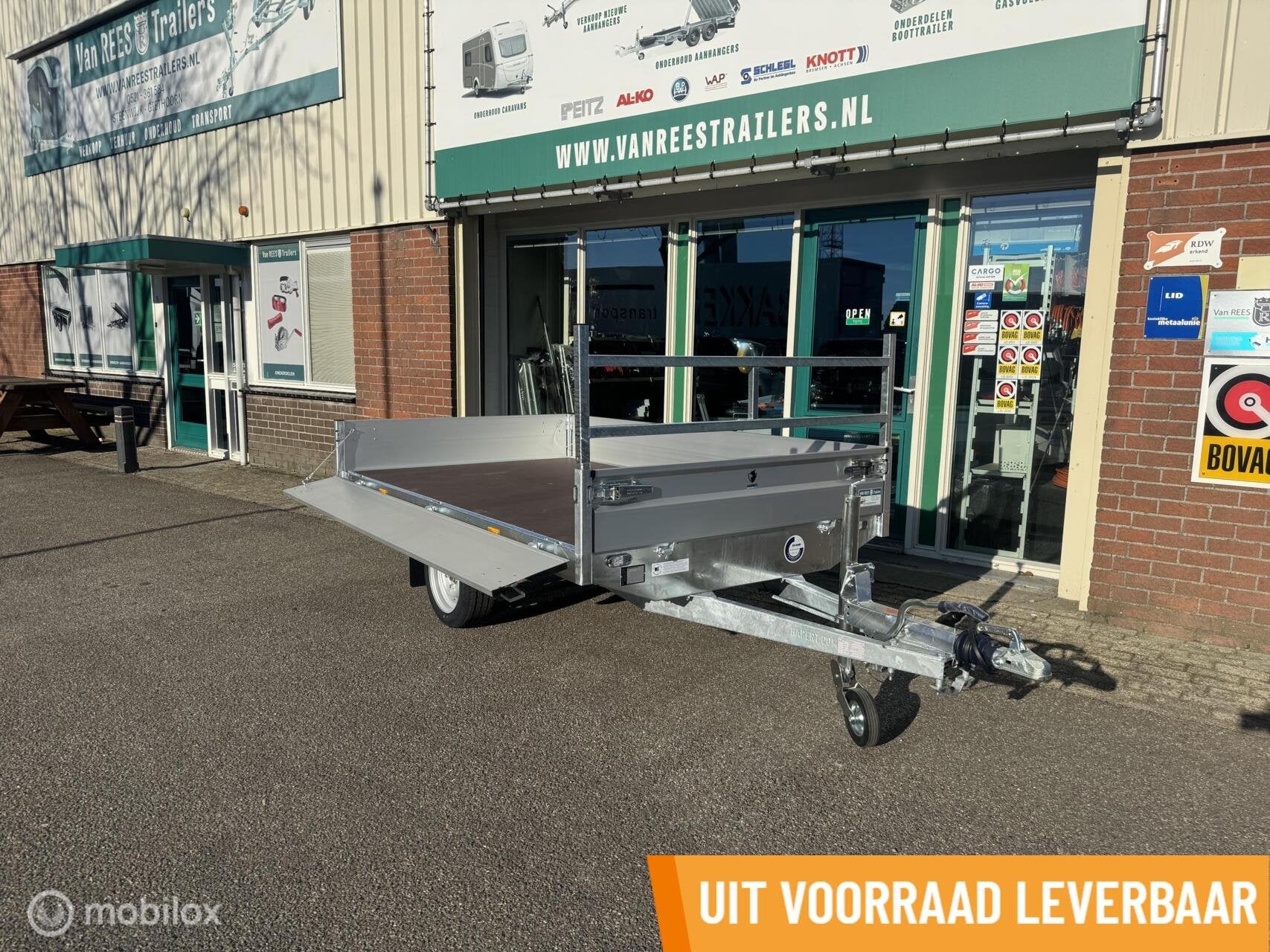Hapert plateau 280x160 1500kg 10 jaar chassis garantie, Auto diversen, Nieuw