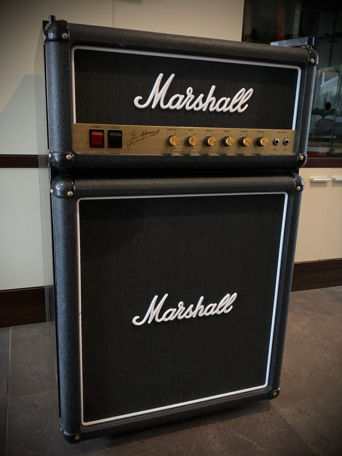 Marshall Fridge 4.4, 75 tot 100 liter, Zo goed als nieuw, 45 tot 60 cm, Met vriesvak