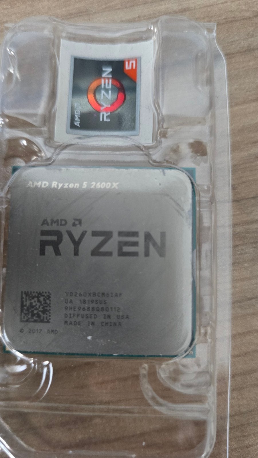 AMD Ryzen 5 2600X Processor (zonder koeler), Ophalen, 6-core, Gebruikt, AMD Ryzen 5 2600X