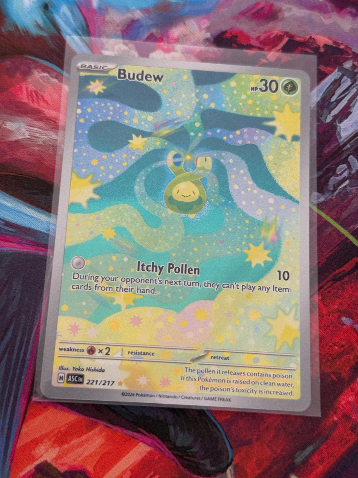 Pokemon Budew (ASC 221) Ascended Heroes Kaart, Ophalen of Verzenden, Nieuw, Losse kaart