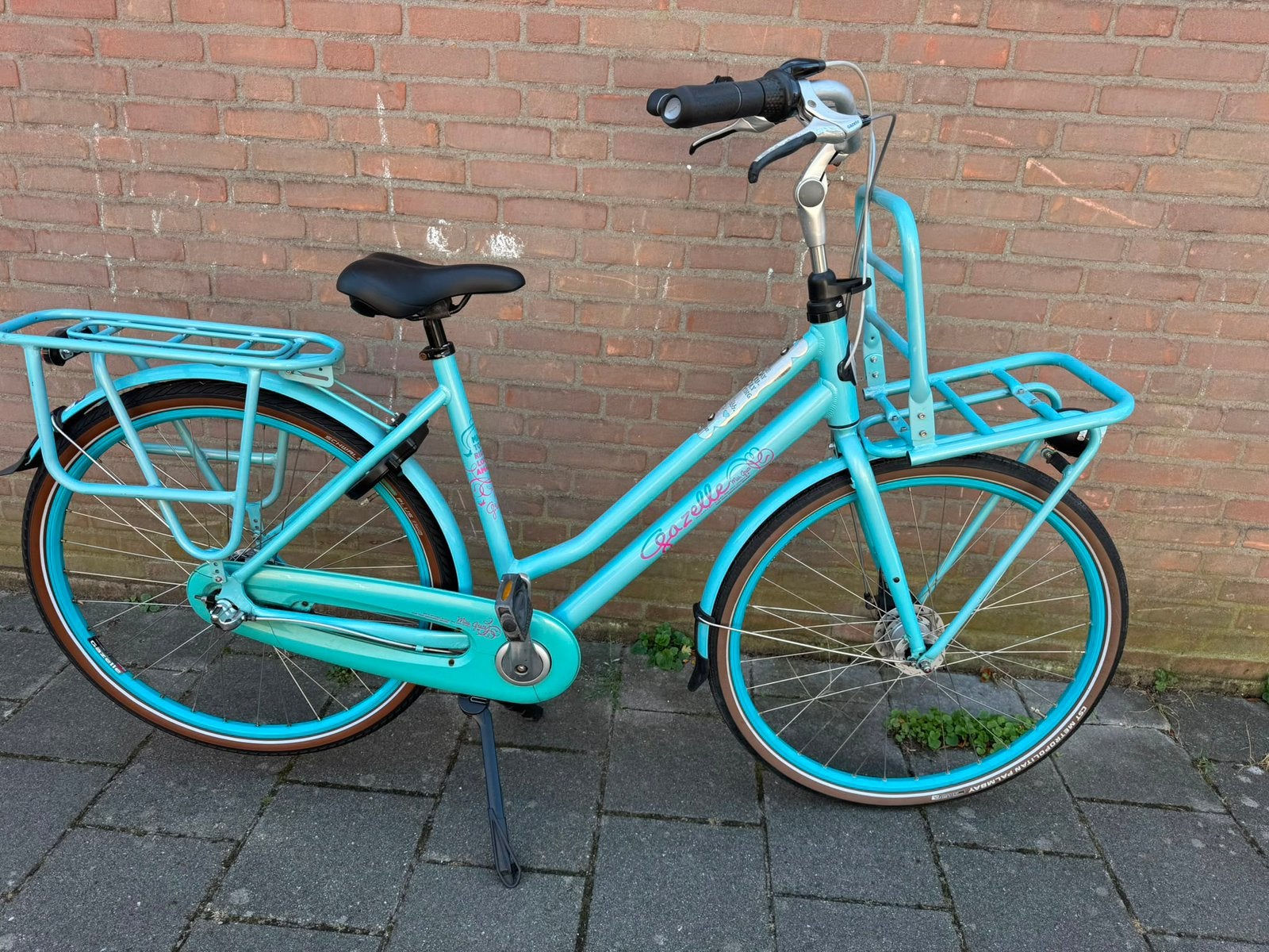Gazelle 28 inch  dames fiets 3 versnelling, Ophalen, 53 tot 56 cm, Velgrem, Versnellingen