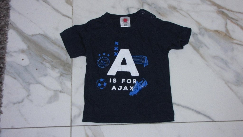 98 AJAX shirt: A is voor Ajax, Verzenden, Zo goed als nieuw, Jongen, Shirt of Longsleeve