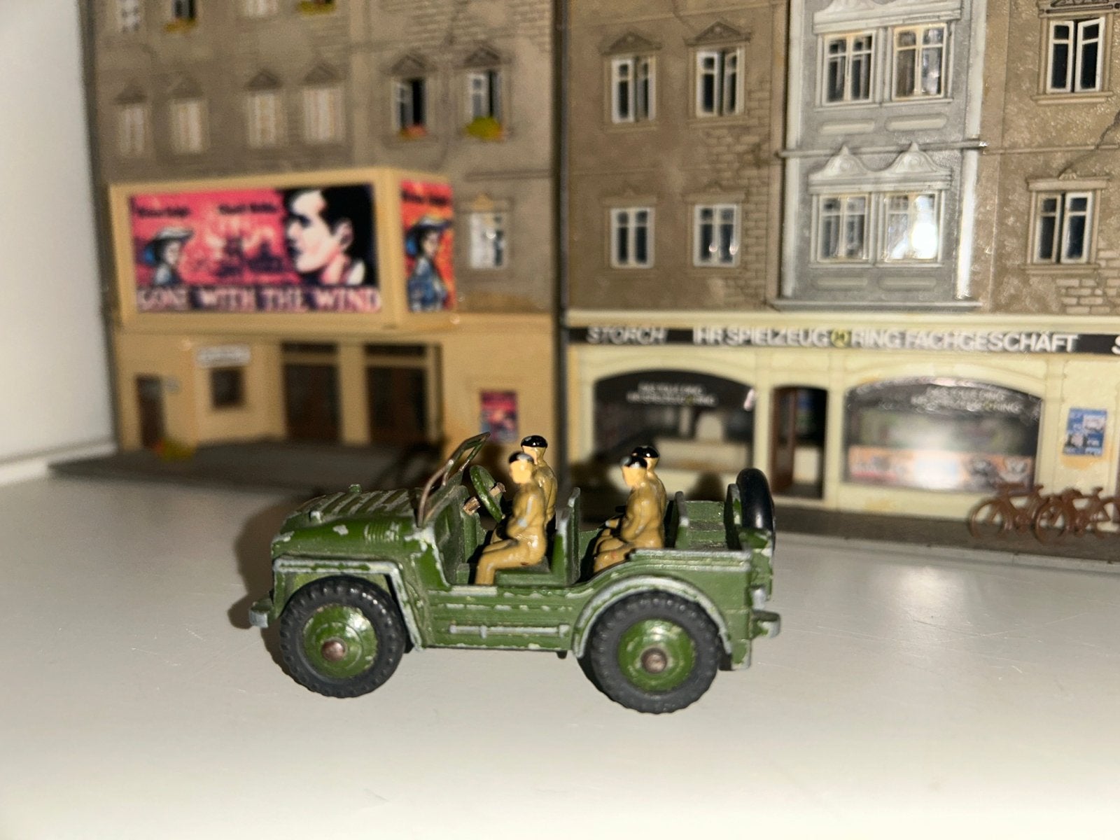 Dinky Toys 674 Austin Champ met originele doos, Ophalen of Verzenden, Gebruikt, Auto