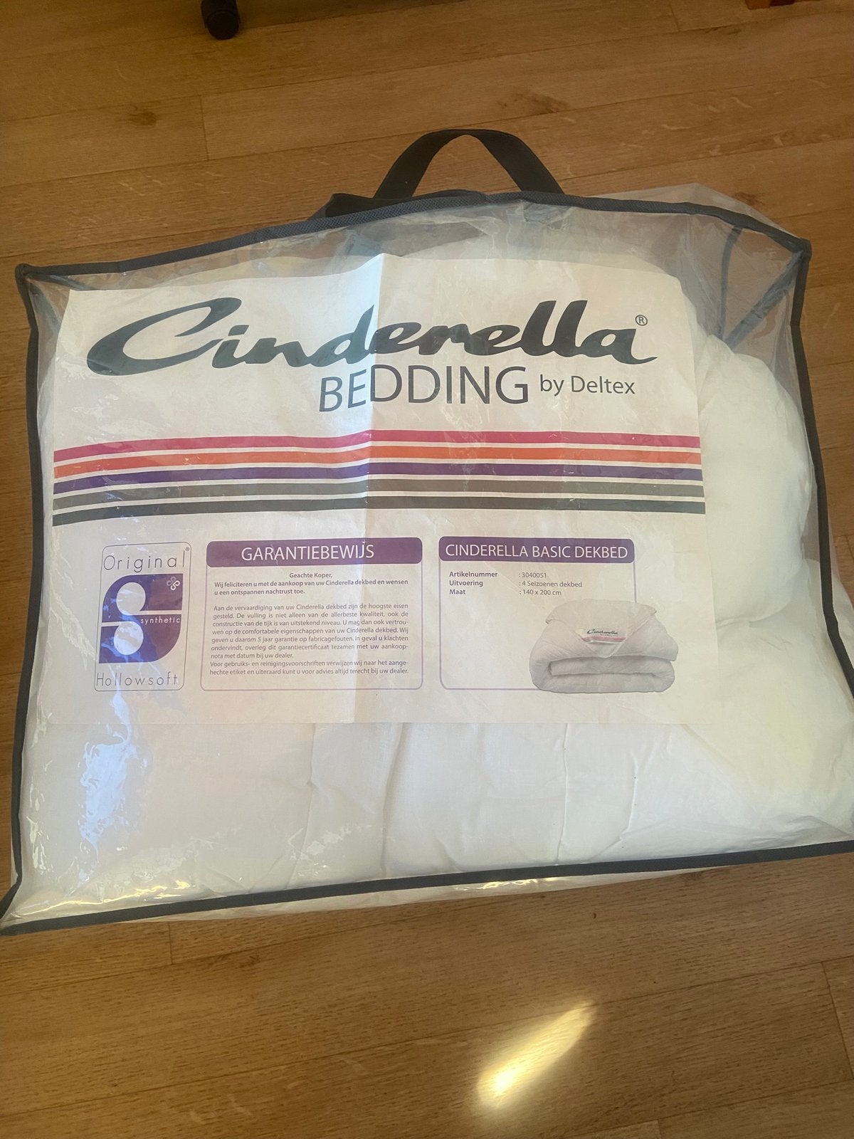 Dekbed - Cinderella., Eenpersoons, Wit, Ophalen of Verzenden, Deken of Dekbed