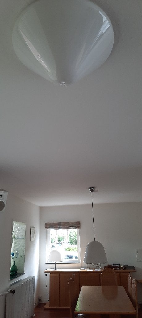 Drie Iguzzini lampen, Kuala, jaren 70, mid century modern, Huis en Inrichting, Wit, Gebruikt, Kunststof, Modern