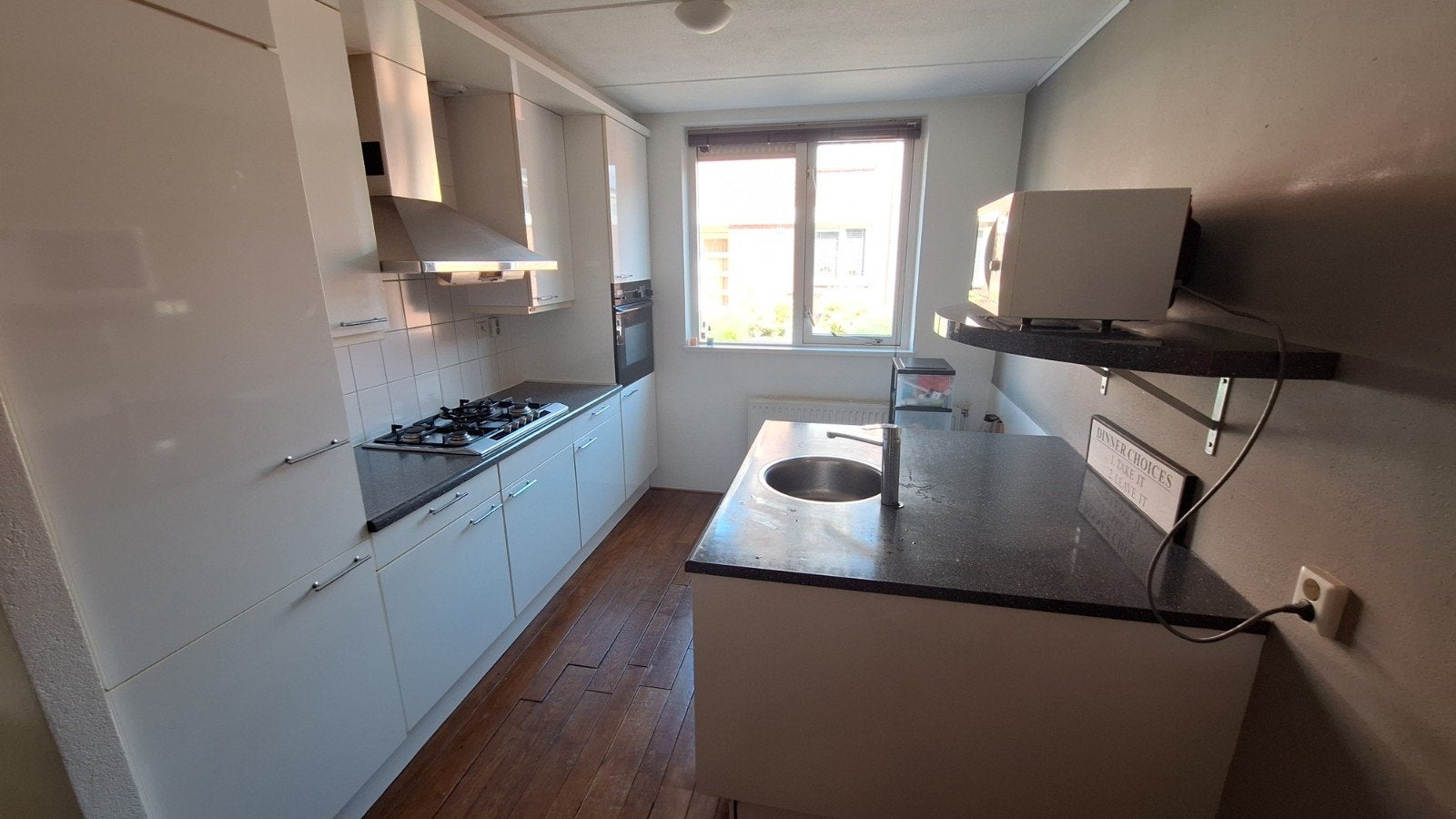Keuken SieMatic met spoeleiland en bar, Ophalen, Wit, Composiet