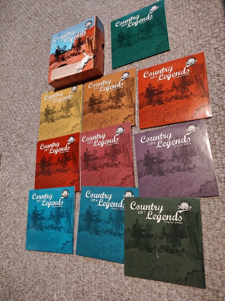 10 cd box Country Legends Original Artists, Ophalen of Verzenden, Zo goed als nieuw