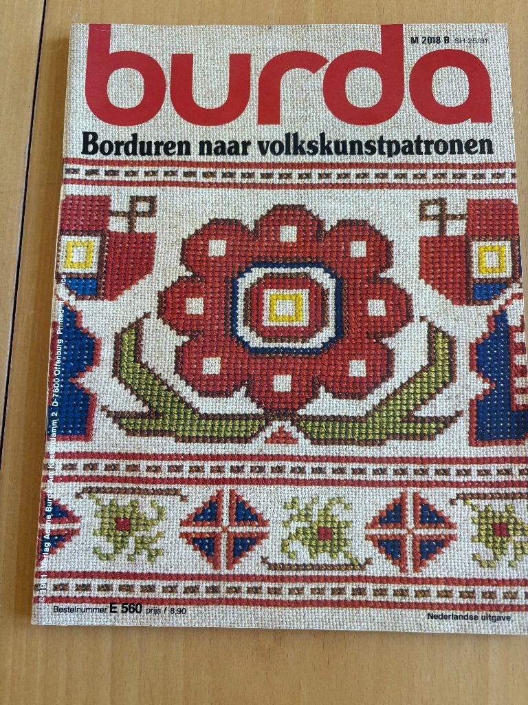 Burda Borduren, Hobby en Vrije tijd, Borduren en Borduurmachines, Ophalen of Verzenden, Zo goed als nieuw, Patroon