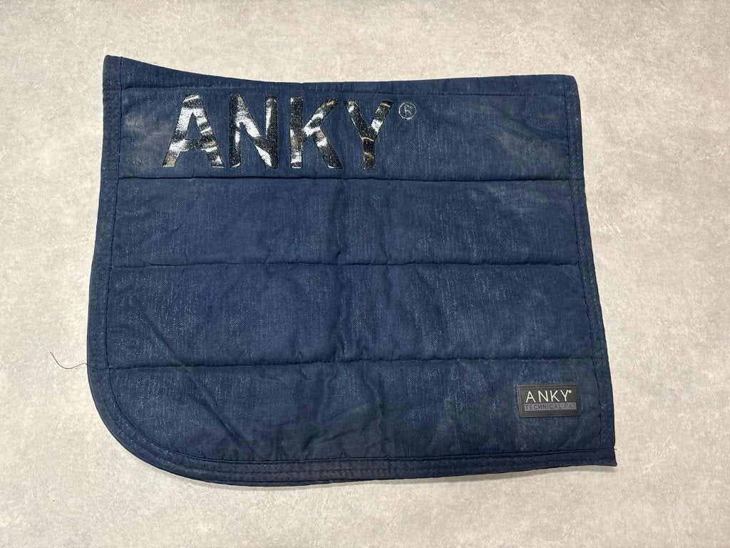 Anky pad dekje blauw full dressuur, Full (L), Gebruikt, Dressuurdekje, Ophalen of Verzenden