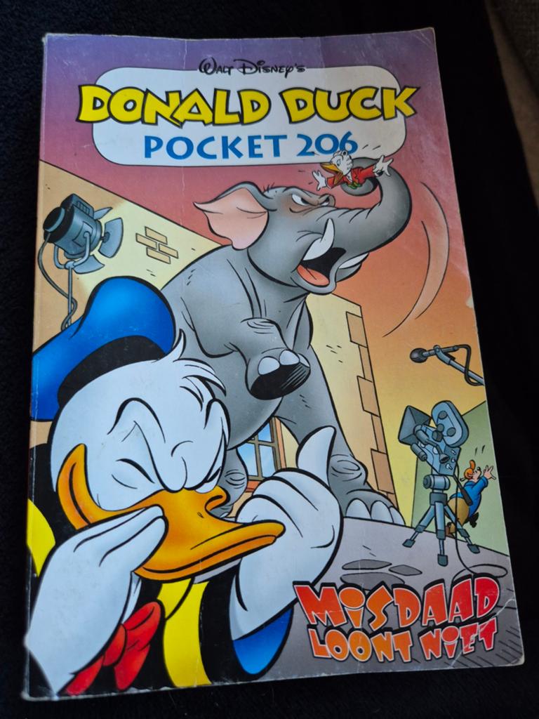 Donald Duck pocket nr 206 misdaad loont niet.  RUILEN, Meerdere stripboeken, Ophalen, Zo goed als nieuw