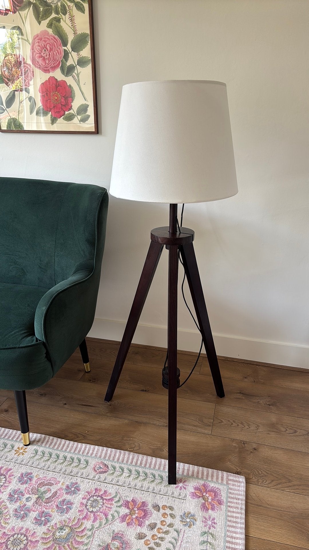 Witte lamp ikea lauters vloerlamp driepoot, Ophalen, Gebruikt, 150 tot 200 cm