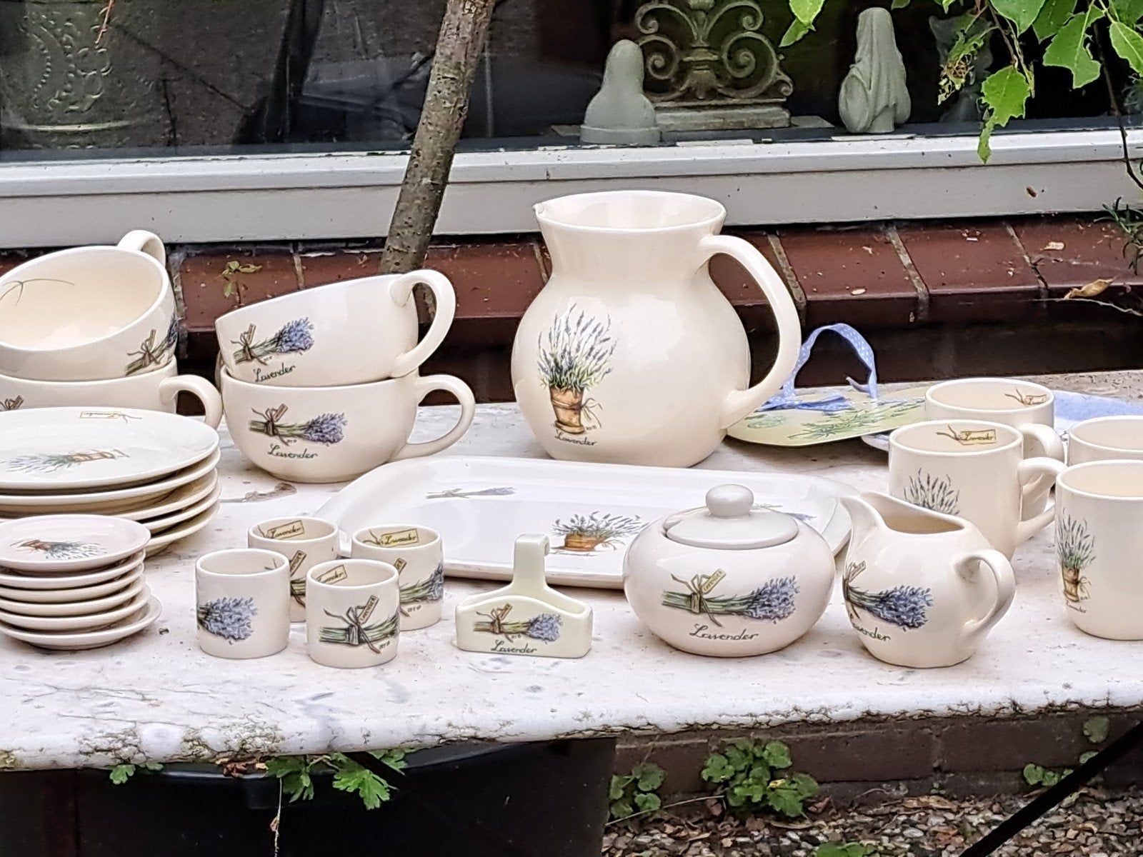 Jet ter Steege Lavender servies lavendel, Overige typen, Ophalen of Verzenden, Zo goed als nieuw, Overige stijlen