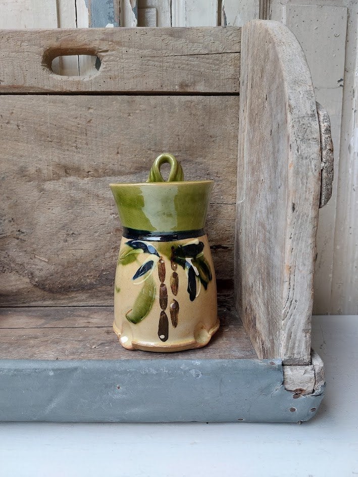 Vintage uienpot / wand-knoflookpot, Ophalen of Verzenden