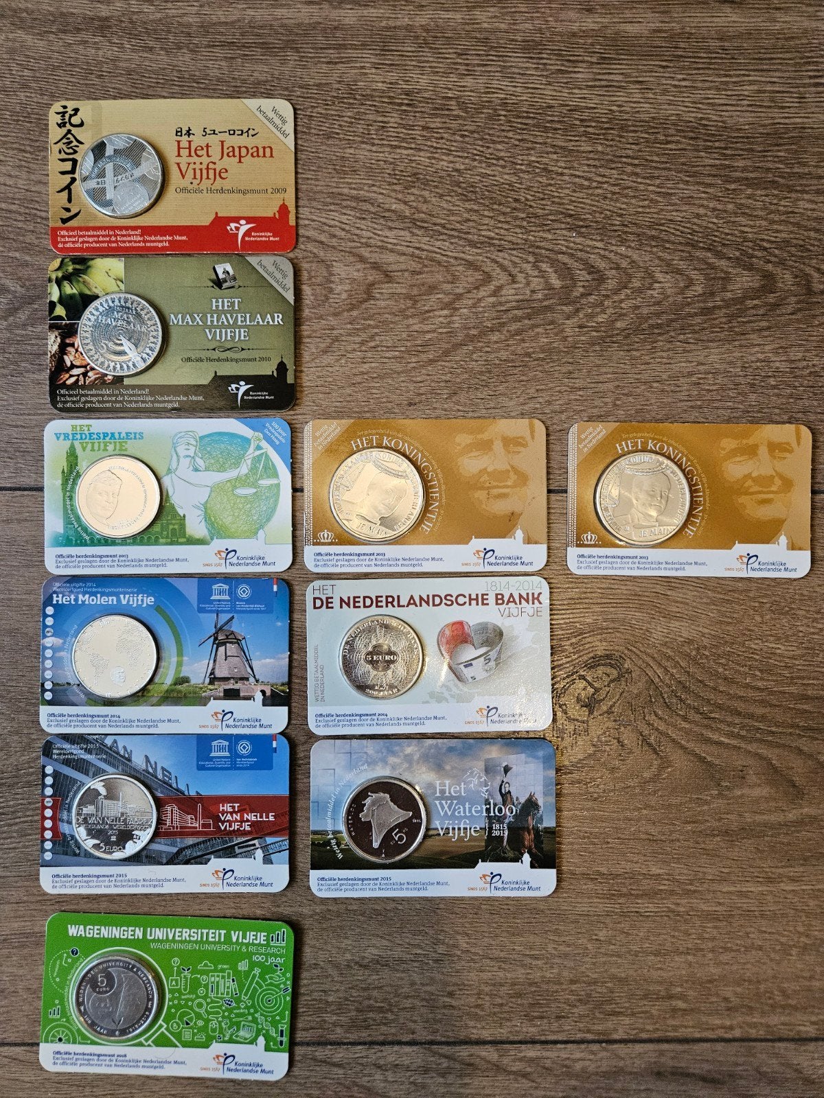 Collectie Nederlandse Herdenkingsmunten (Vijfjes en tientje), Postzegels en Munten, Munten | Nederland, Ophalen of Verzenden, Koningin Beatrix