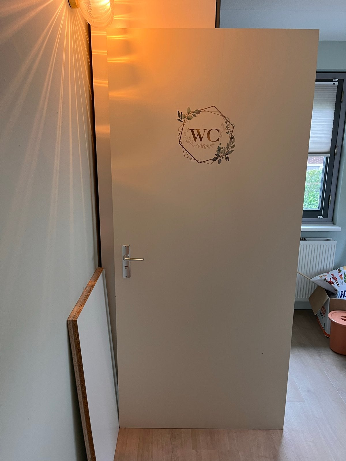 Opdek binnendeur met slot, rechtsdraaiend - 93 x 210,5 cm, Doe-het-zelf en Verbouw, Ophalen, Gebruikt, 80 tot 100 cm, Binnendeur