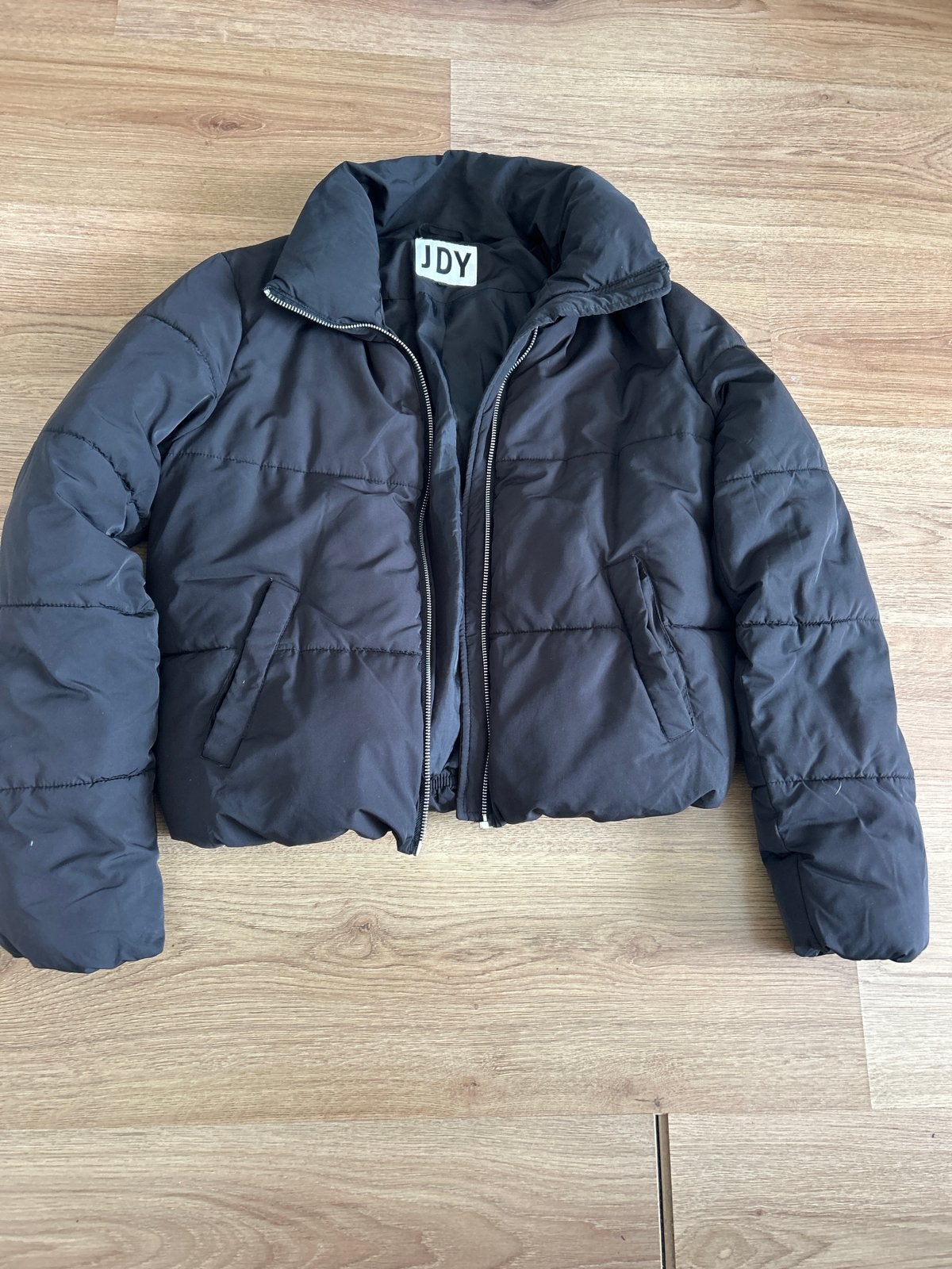 Zwarte JDY Puffer Jas - Maat S, Ophalen of Verzenden, Zo goed als nieuw, Maat 36 (S), Zwart