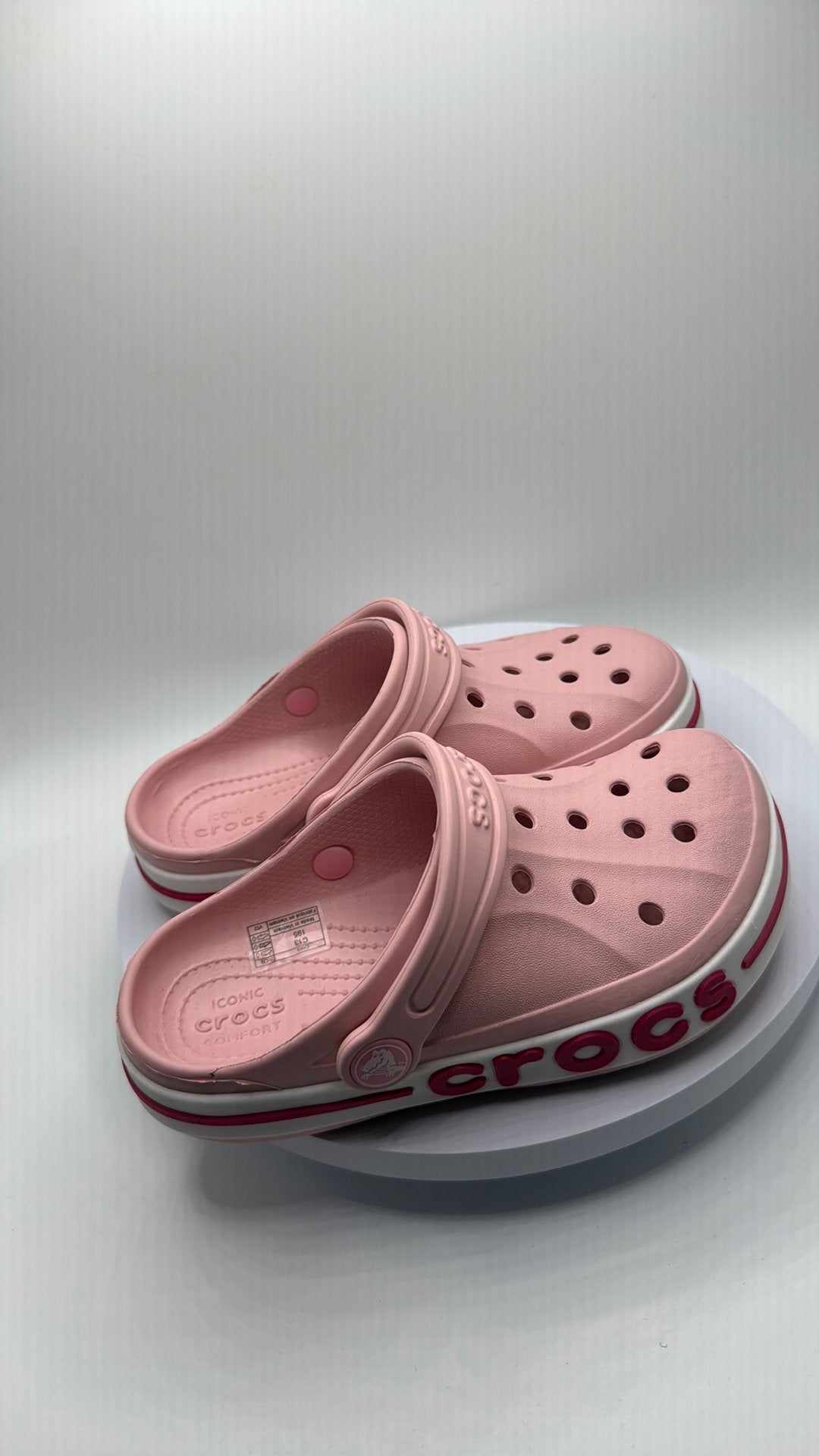 Pink crocs c13, Ophalen of Verzenden, Zo goed als nieuw, Meisje, Schoentjes