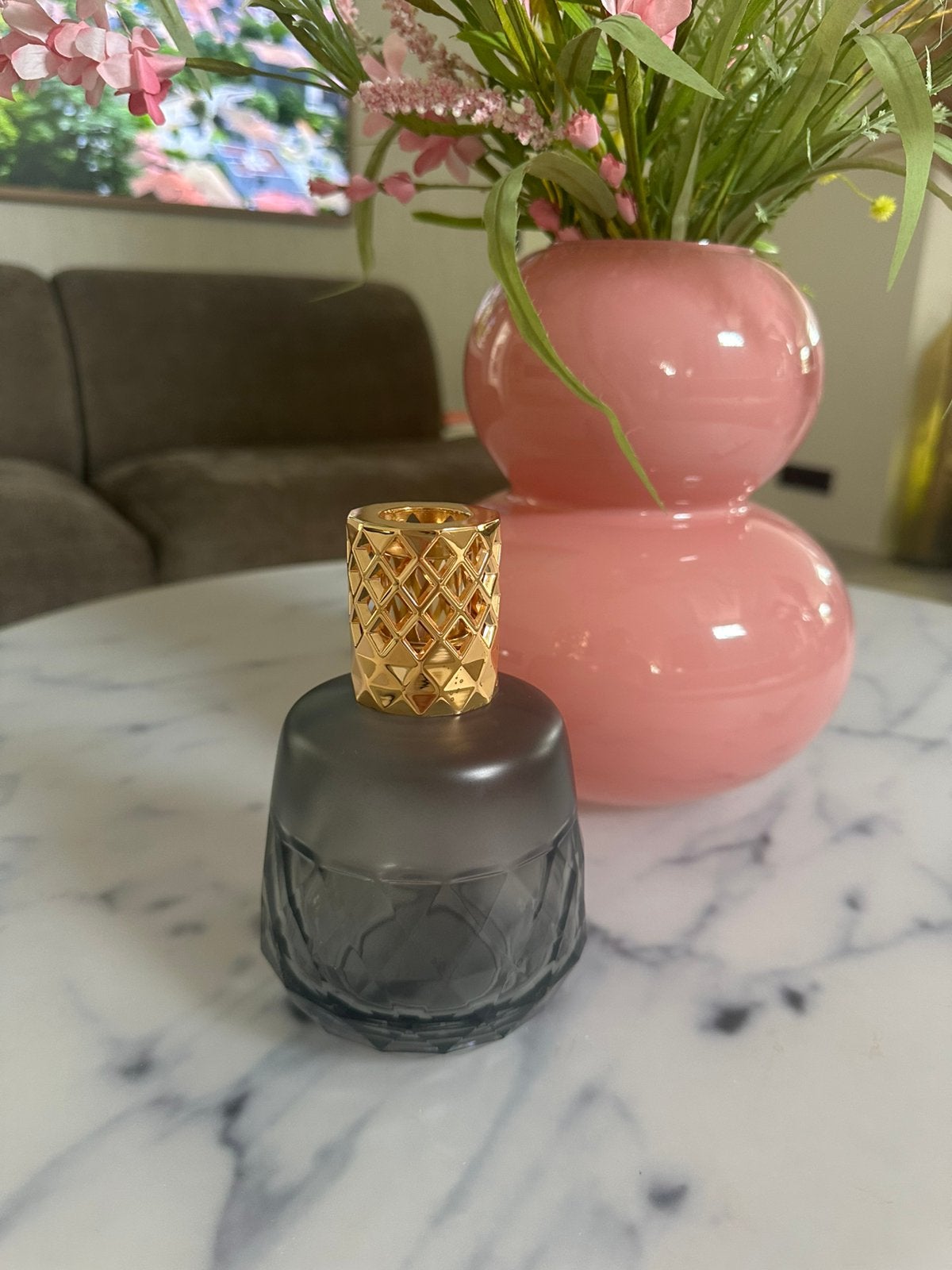 Lampe Berger Brander clarity grise, Ophalen of Verzenden, Zo goed als nieuw, Modern, Glas