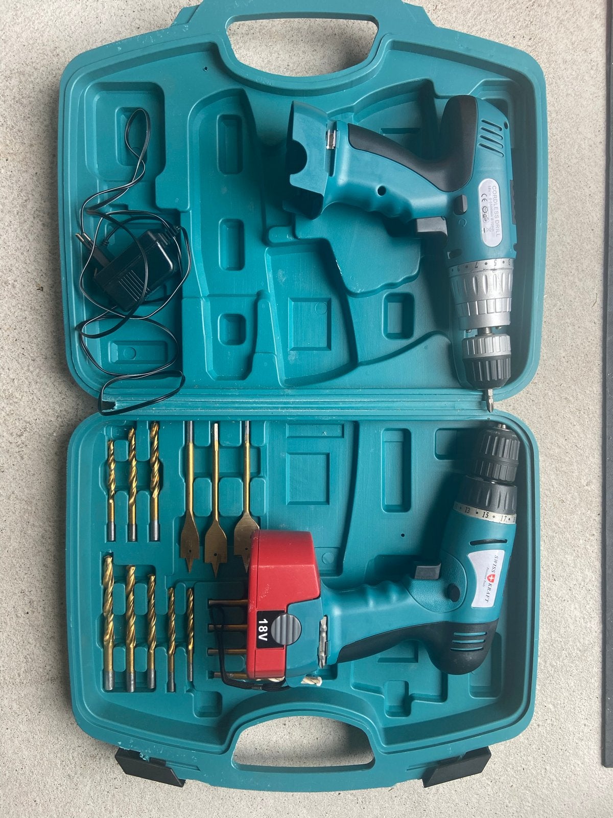 Swiss Kraft: Boor- schroefmachine set (let op: excl. lader), Ophalen, Gebruikt, Boor- en Schroefmachine, Variabele snelheid