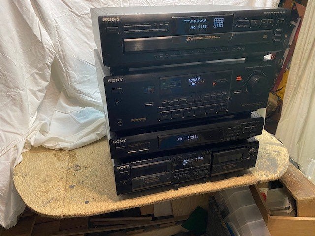 Sony Hifi Set met Tuner, Cassettedeck, CD-wisselaar ,Speak, Audio, Tv en Foto, Stereo-sets, Gebruikt, Cassettedeck, Cd-speler