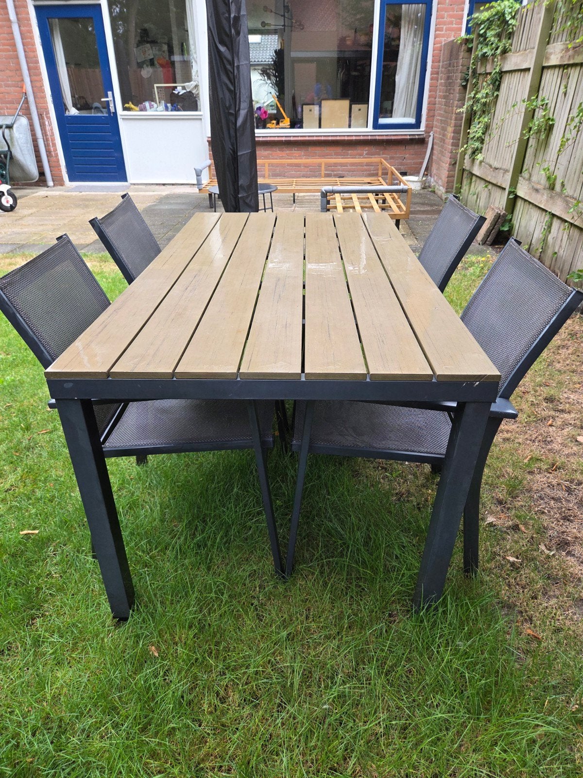 Tuinset, Ophalen, 4 zitplaatsen, Gebruikt, Tuinset