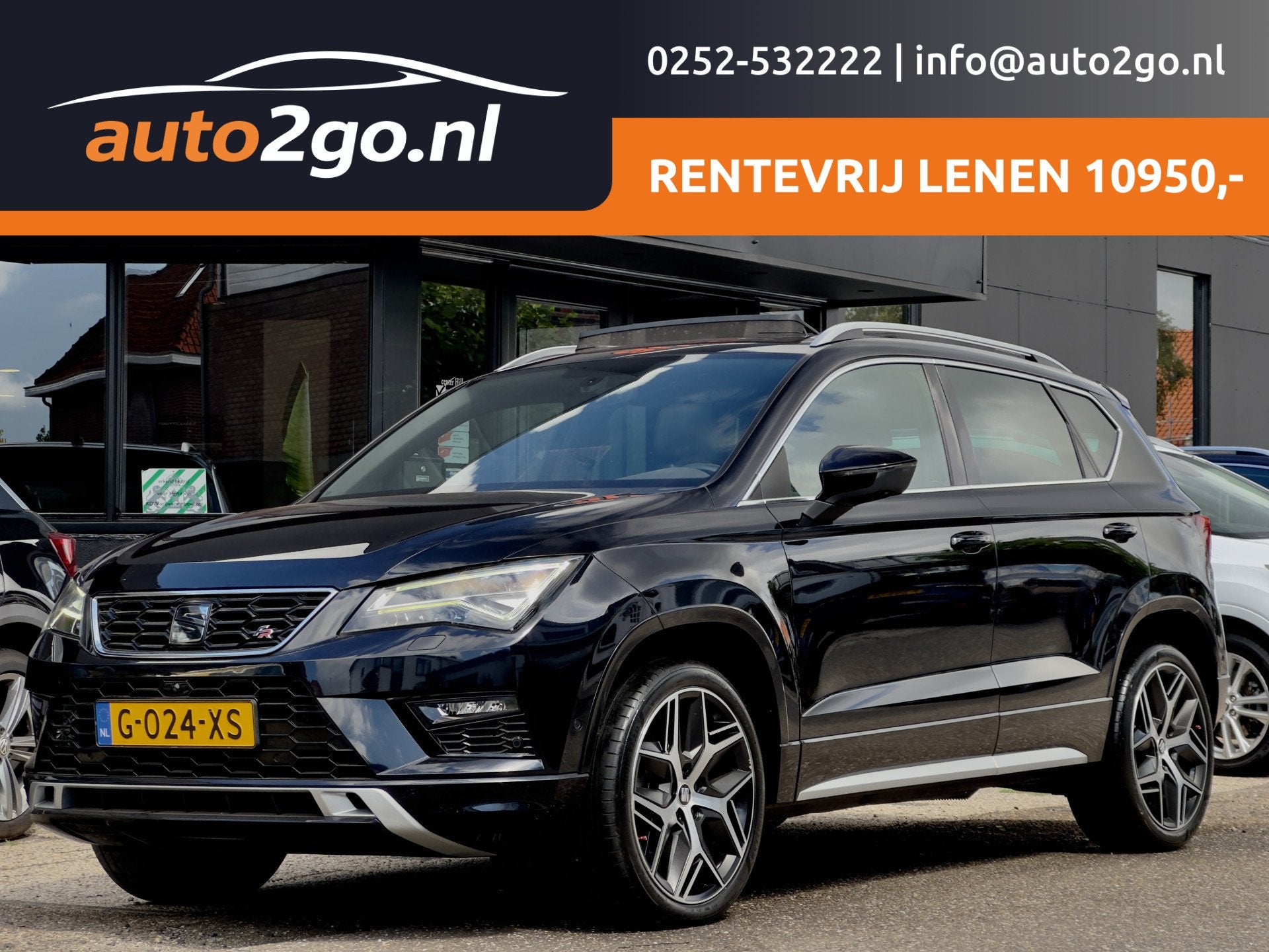 SEAT Ateca 1.5 TSI AUT7 FR INTENSE 150PK PANODAK LEDER NAVI, Auto's, Dealer onderhouden, 4 cilinders, 150 pk, Ateca