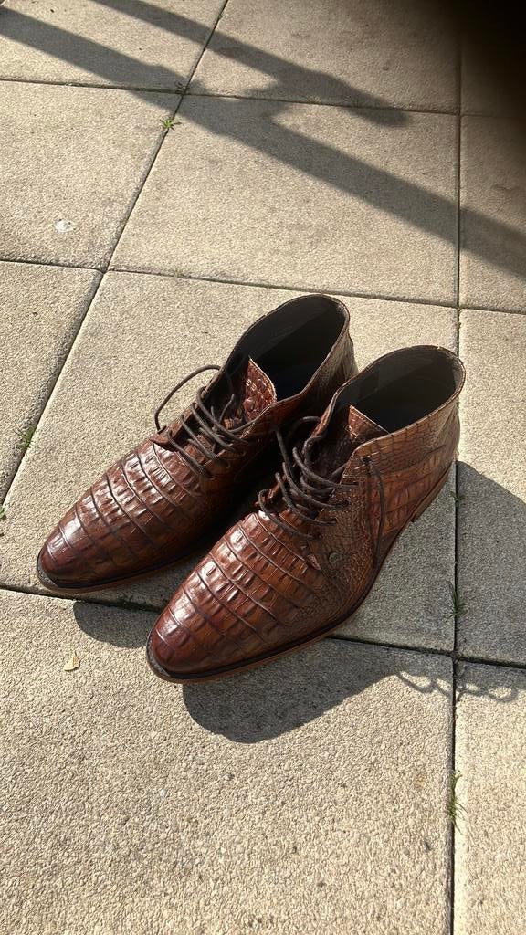 Rehab nette heren schoenen mt 46, Bruin, Ophalen of Verzenden, Zo goed als nieuw, Veterschoenen