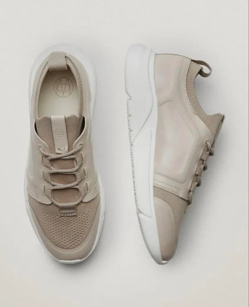 Massimo Dutti  - Stijlvolle Sneakers, Kleding | Dames, Schoenen, Beige, Ophalen of Verzenden, Sneakers of Gympen, Zo goed als nieuw