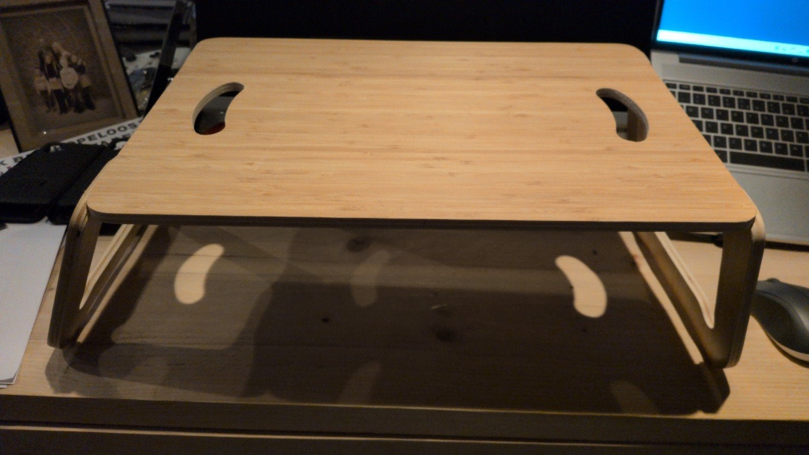 IKEA BRÄDA laptopondersteuning - Bamboe, Ophalen of Verzenden, Zo goed als nieuw