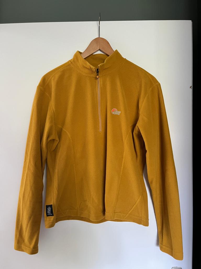 Lowe alpine fleece trui, maat L, Kleding | Heren, Truien en Vesten, Zo goed als nieuw, Maat 52/54 (L), Geel, Ophalen of Verzenden