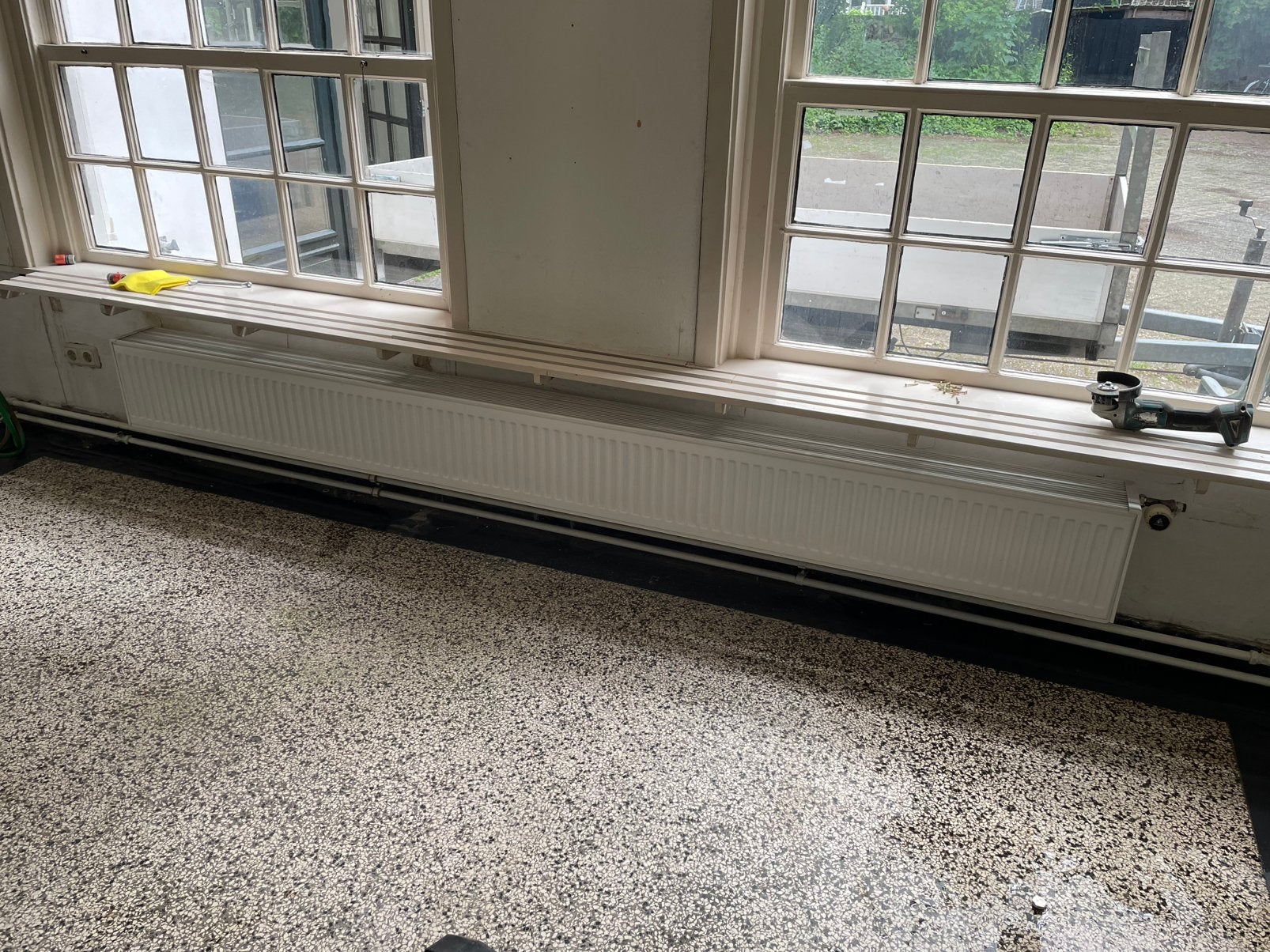 Witte radiator, gebruikt., Doe-het-zelf en Verbouw, Verwarming en Radiatoren, Ophalen, 30 tot 80 cm, Radiator, 150 cm of meer