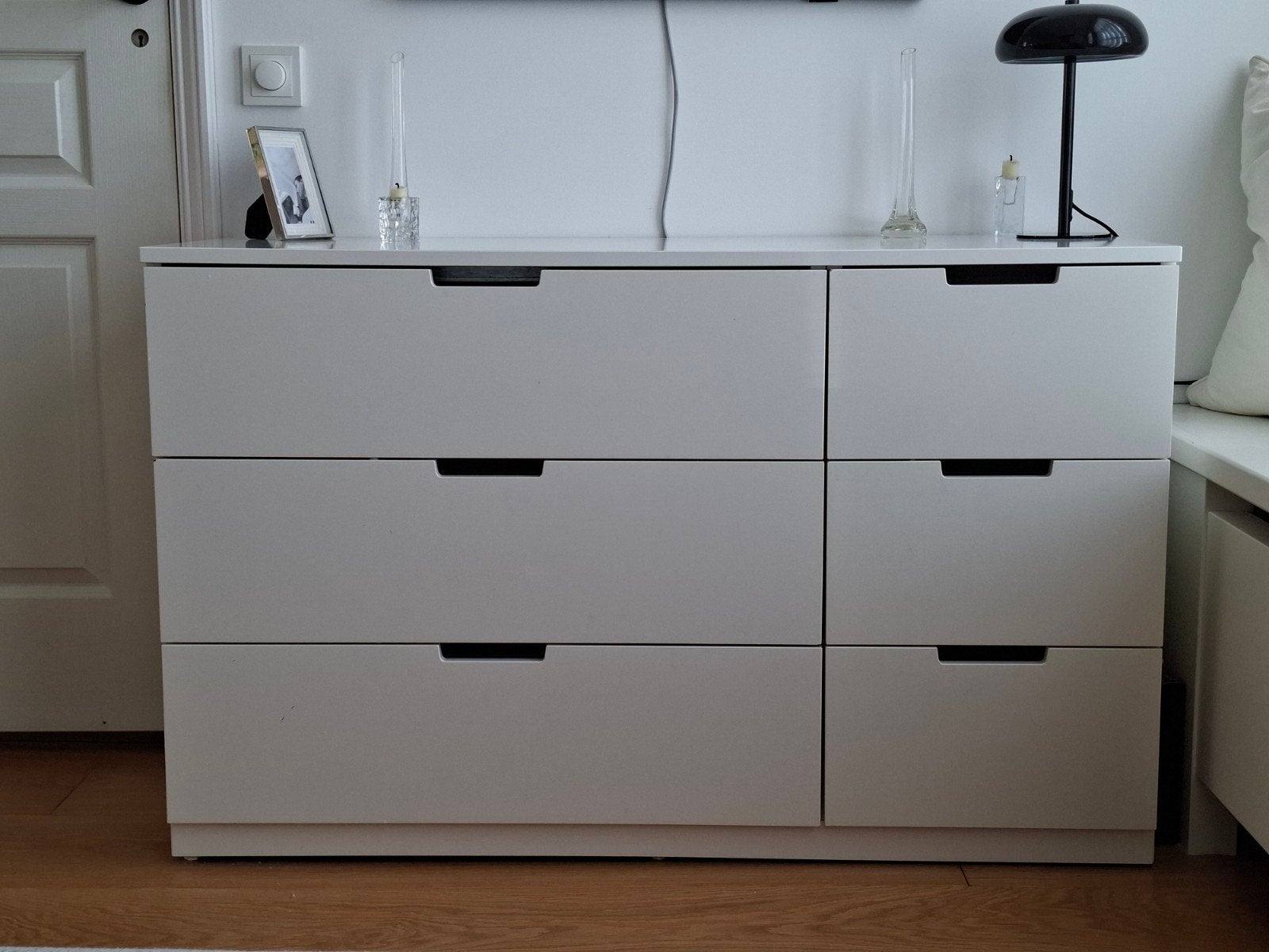 IKEA NORDLI ladekast wit, Ophalen, Gebruikt, 100 tot 150 cm, 5 laden of meer